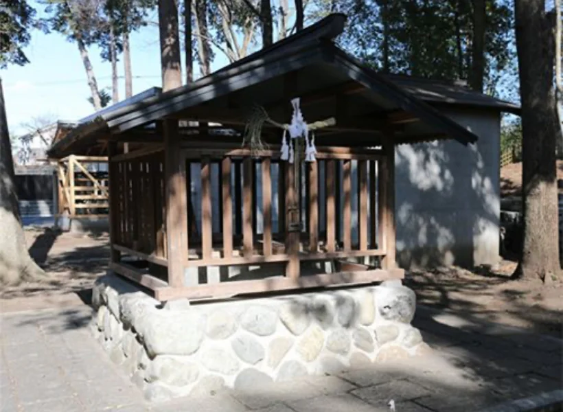 田村家の敷地内の井戸